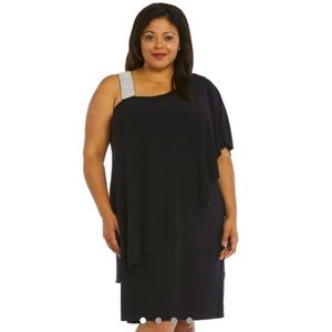 PURPLE, Dressbarn, plus size, knee length: 3F5